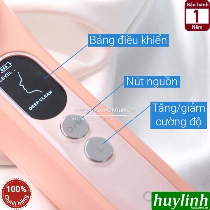 Máy massage đẩy tinh chất dưỡng trắng Halio Ion Hot & Cool - Tặng Gel dưỡng ẩm nha đam Milaganics 300ml - Hàng chính hãng