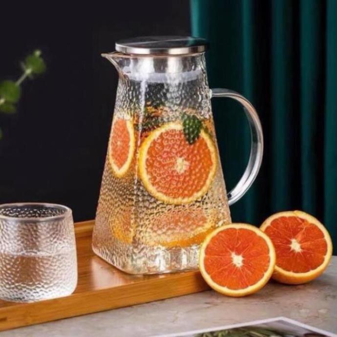 Bình nước nước sần đáy vuông chịu nhiệt cao cấp