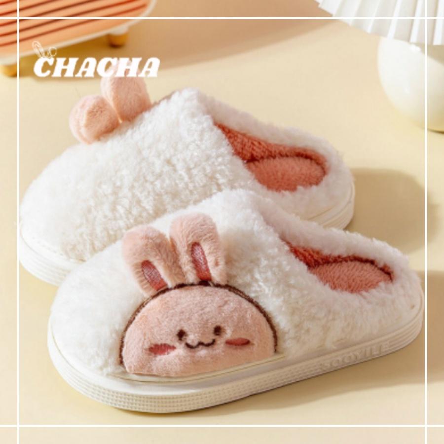 Dép đi trong nhà Chacha Sweet Dép bông hình Thỏ Sky Rabbit Cute siêu êm siêu dễ thương