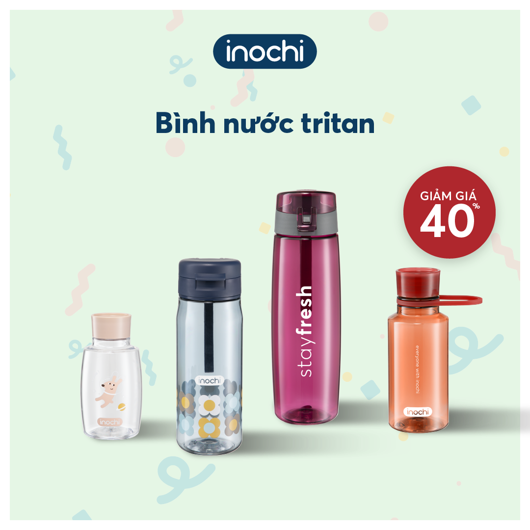 Bình nước thể thao Kita Active, Bình nước Kita Fami, Bình nước Kita Slim - Chính hãng INOCHI