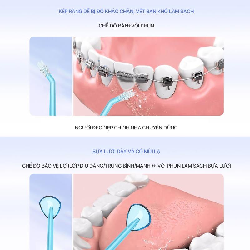 Máy tăm nước vệ sinh răng miệng cầm tay BOMIDI D3 PRO - Hàng nhập khẩu