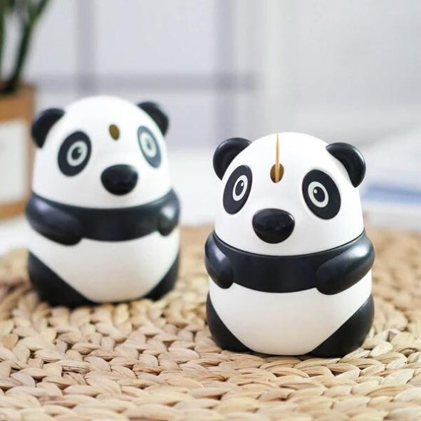 Lọ đựng tăm gấu trúc/ Lọ đựng tăm lúa mạch