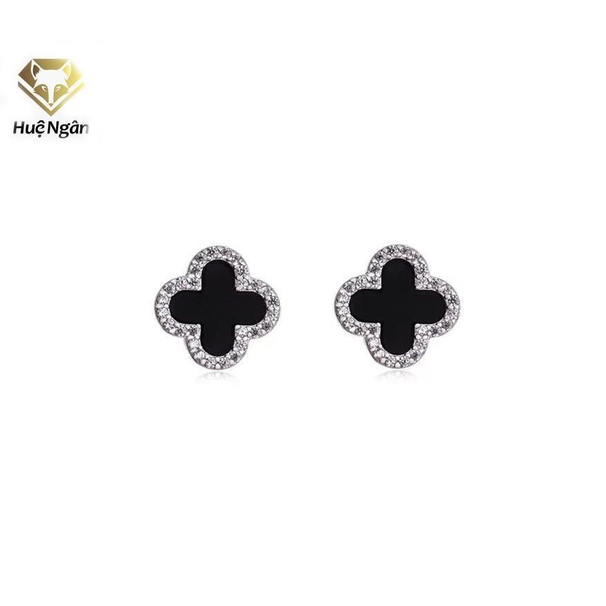 Bông tai bạc Ý 925 Huệ Ngân - Cỏ bốn lá may mắn RYE140928