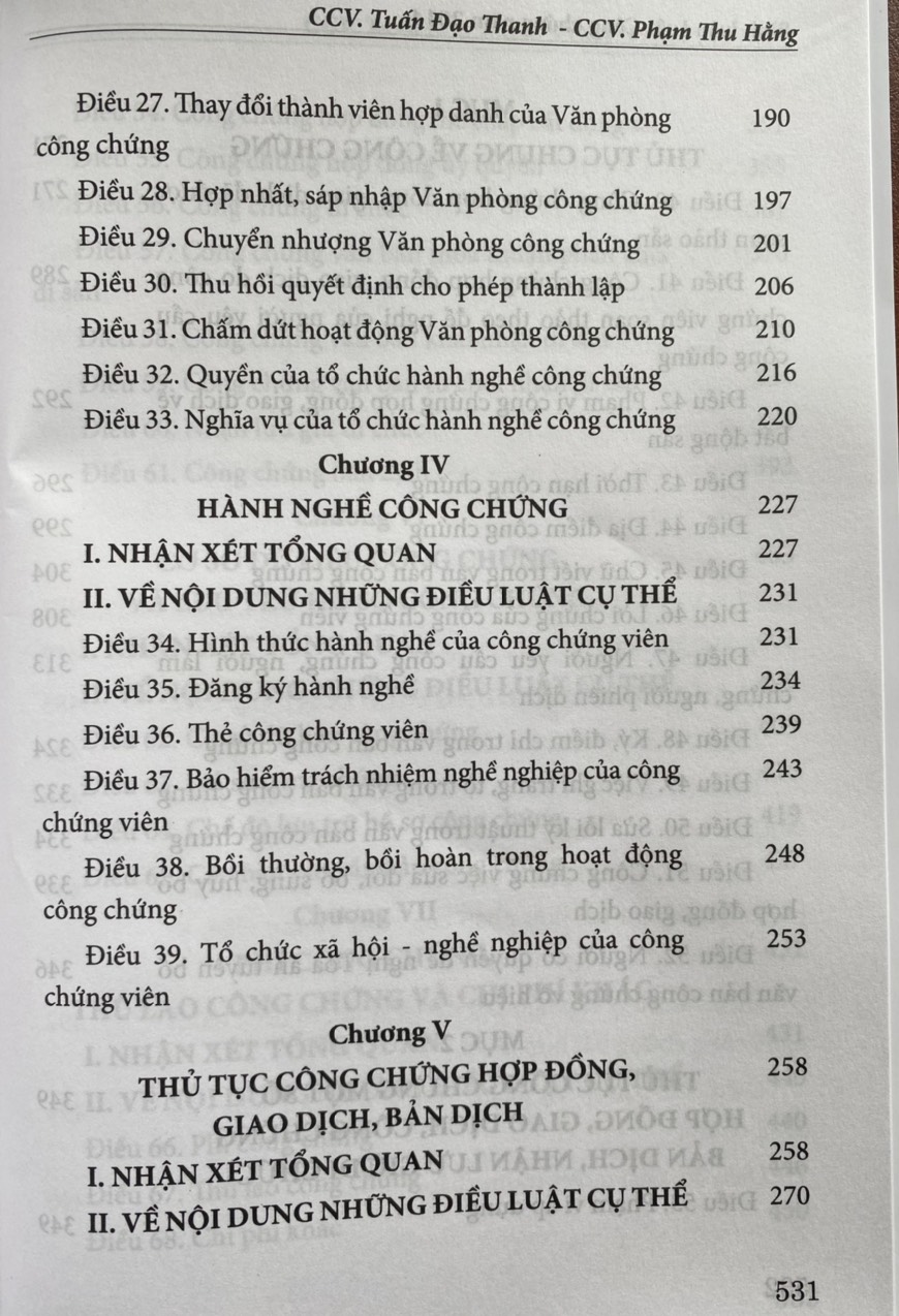 Bình Luận Luật Công Chứng Năm 2014