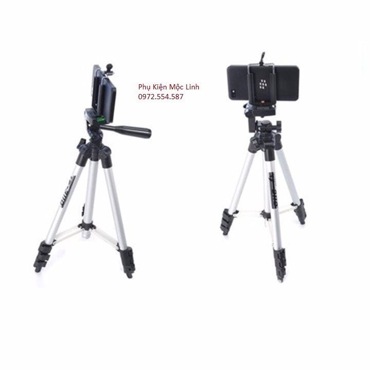 COMBO Gậy Tripod 3 Chân + KEP MAY ANH (Gậy tự sướng-(P18)