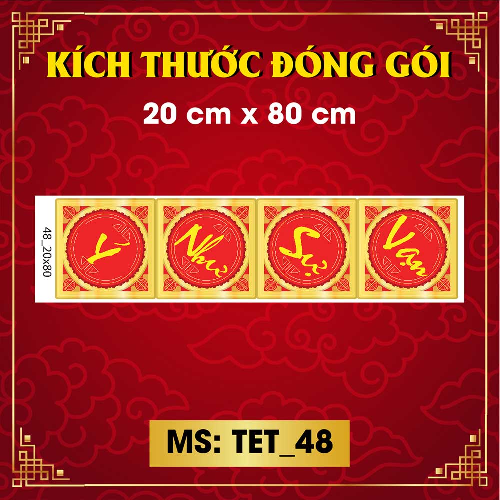 Decal trang trí tết combo số 20