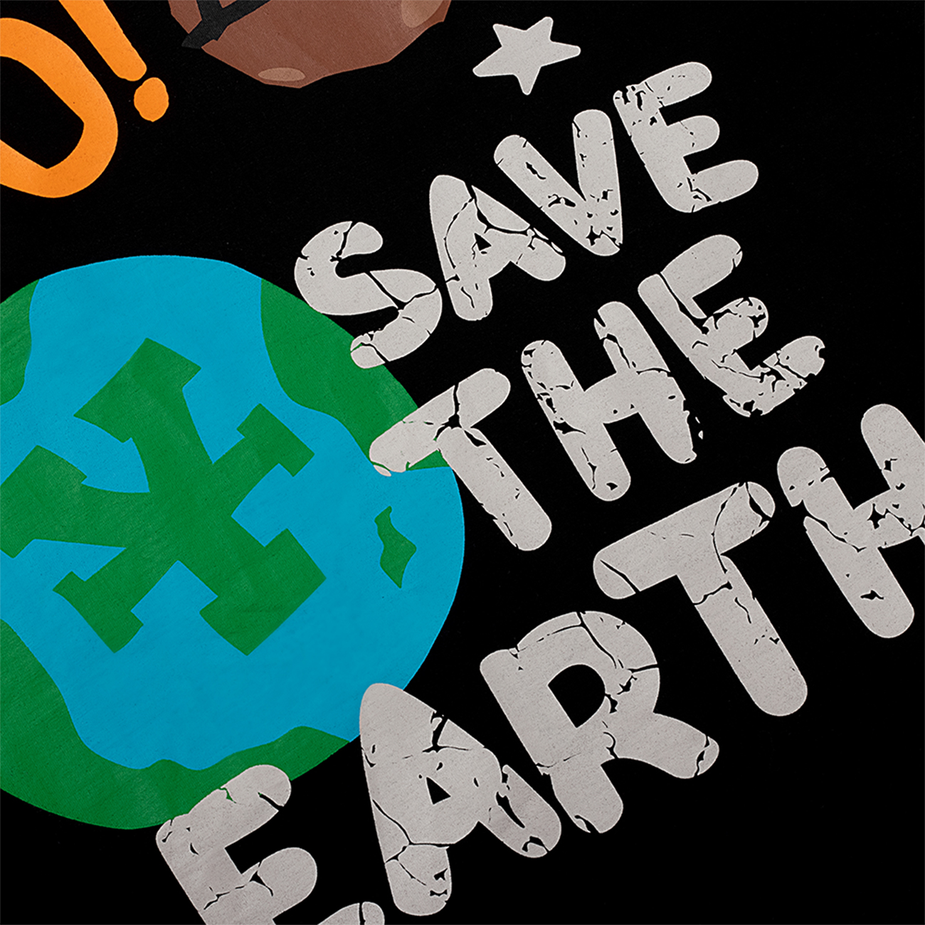 DirtyCoins Áo thun Save The Earth T-shirt - Black