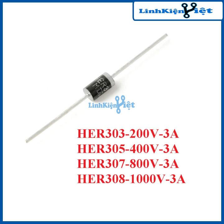 Diode Her308 1000V 2A/3A