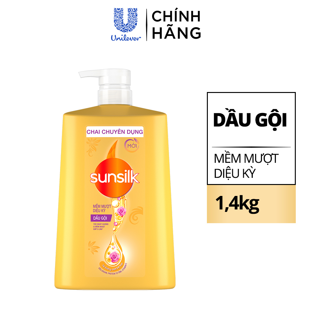 Dầu gội Sunsilk làm sạch và mềm mượt tóc gấp 5 lần, cho mái tóc ngát hương suốt 48h