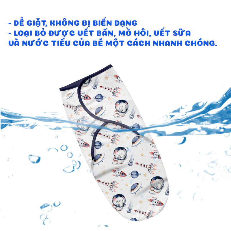 Quấn Chũn Cho Bé Sơ Sinh Giúp Bé Tránh Giật Mình Ngủ Sâu Giấc
