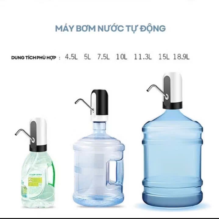 Máy  hút nước bơm nước tự động phù hợp với các loại bình nước