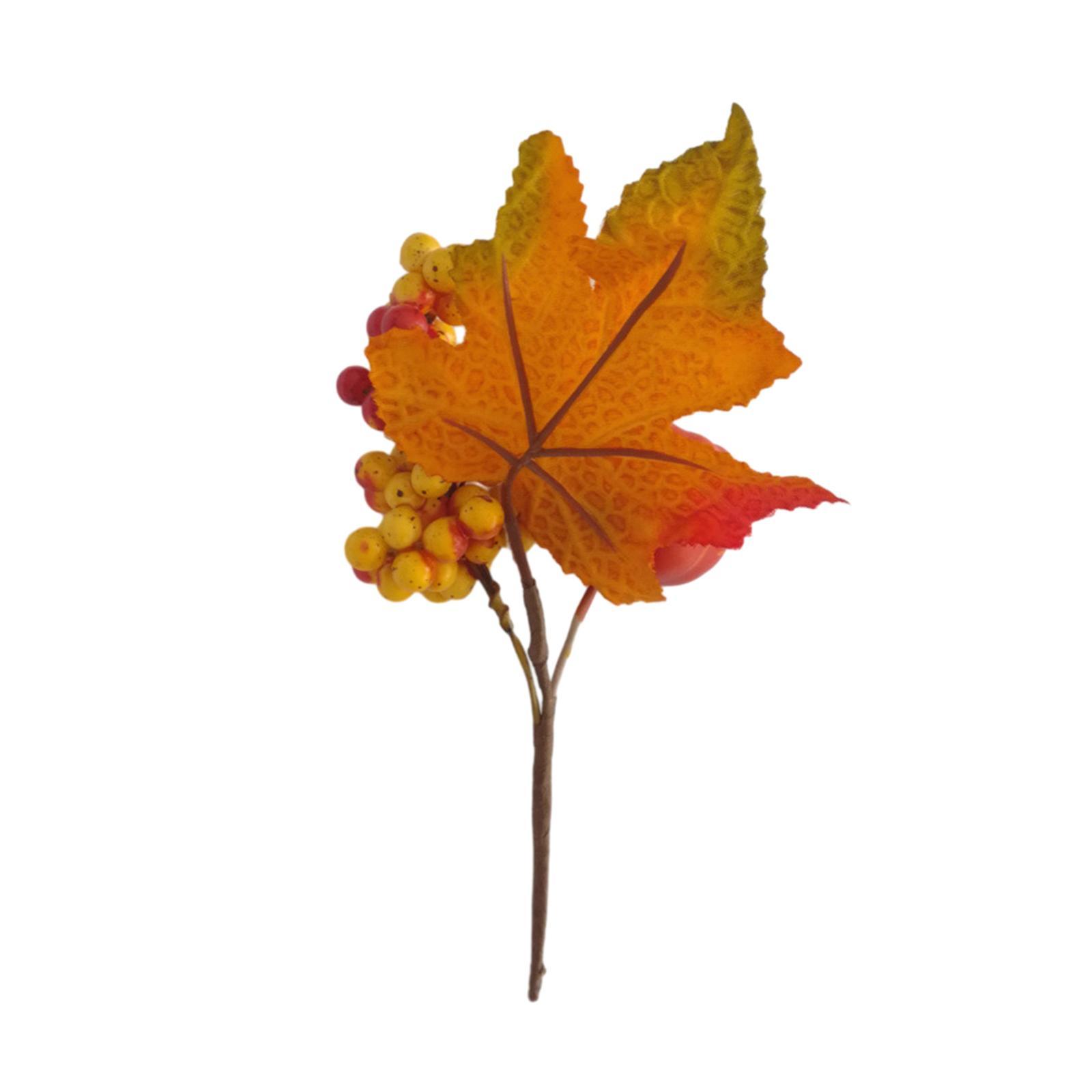 Simulated Maple Leaf Pumpkin for Table Centerpiece Thanksgiving Fall Harvest