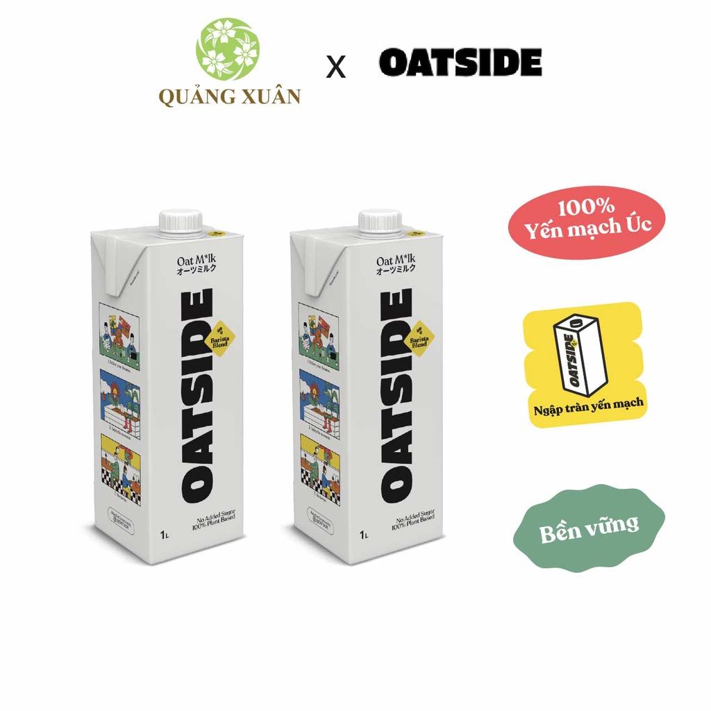 [COMBO 2 HỘP] Thức uống từ yến mạch Oatside Barista Blend 1 Lít