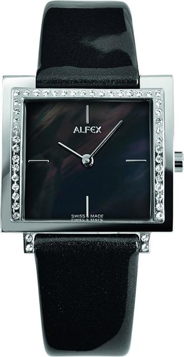 Đồng Hồ Nữ Dây Da Alfex Đính Swarovski 23x28mm