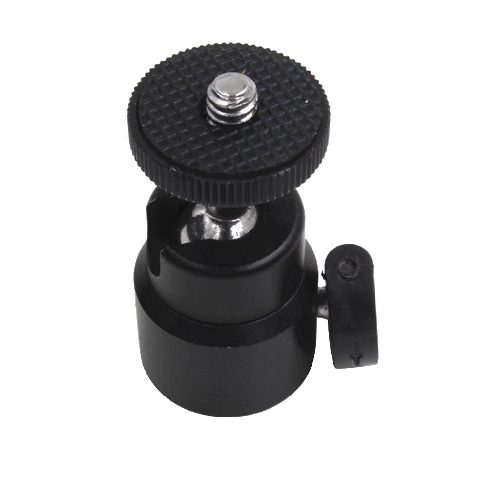 360° Ball Head Holder 3/8" to 1/4" Screw Thread Mount for DSLR Camera Tripod