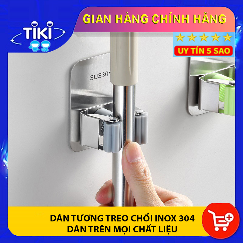 TREO CHỔI TREO CÂY LAU NHÀ TREO Ô DÙ VÒI HOA SEN VÒI NƯỚC JODILY DÁN TƯỜNG INOX 304