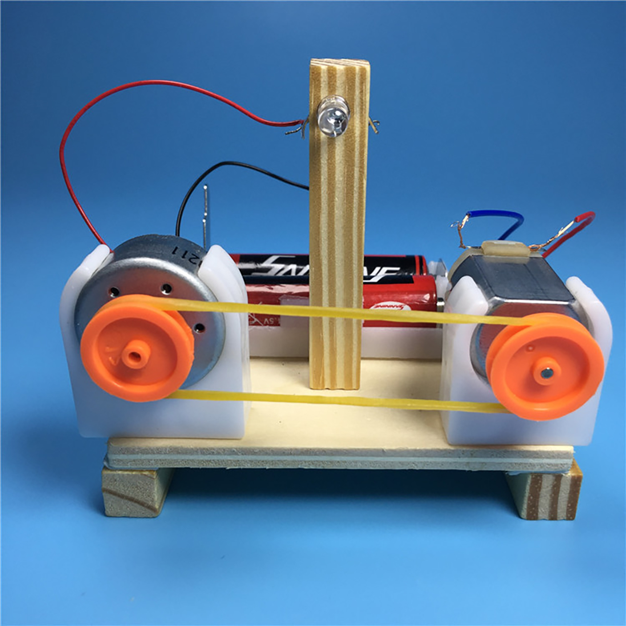 Đồ chơi trẻ em S06 thông minh sáng tạo STEM (STEAM) mô hình lắp ráp máy chuyển đổi năng lượng bằng gỗ
