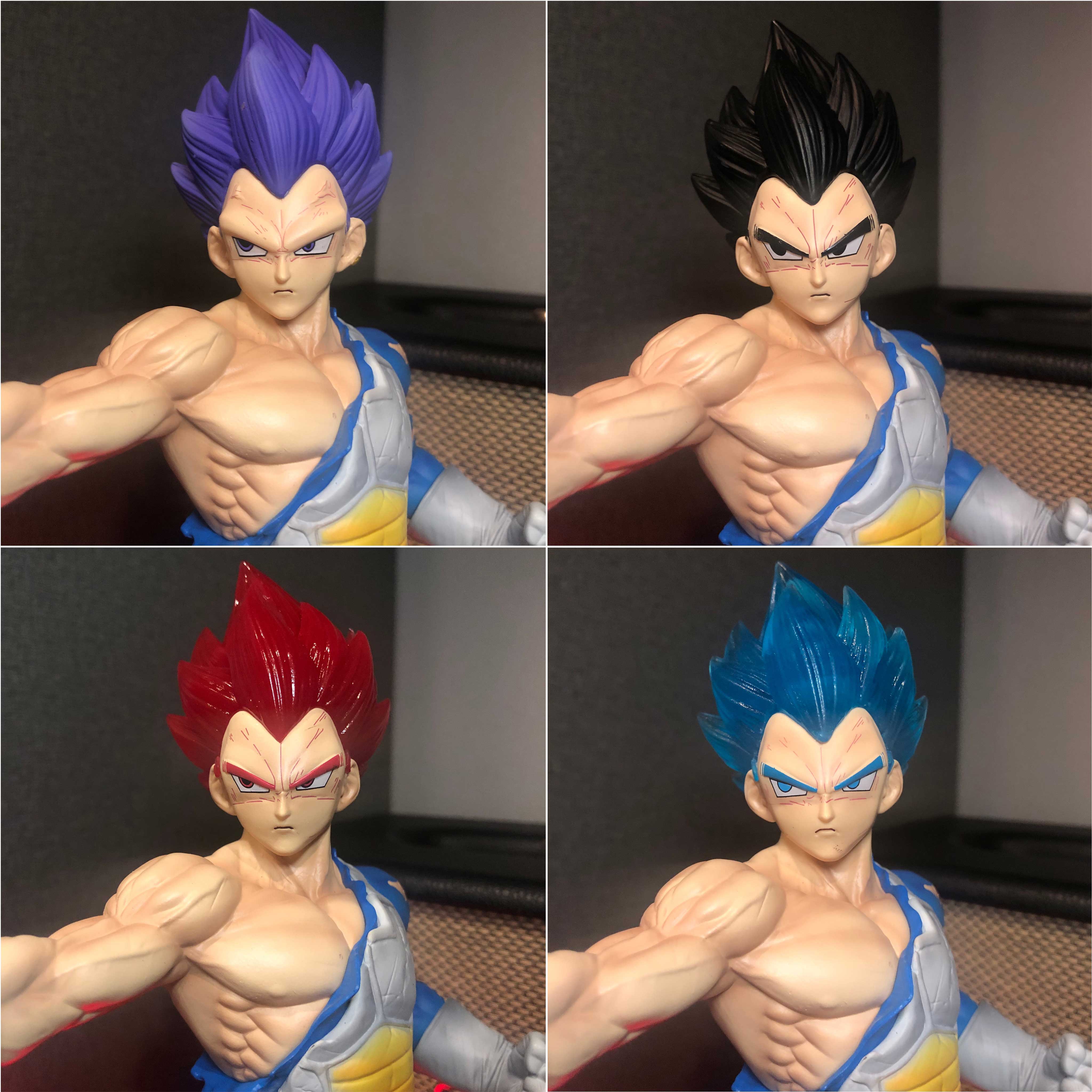 Mô hình Vegeta kèm 8 đầu 29 cm có LED - Dragon Ball