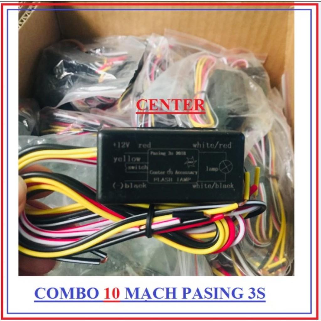 Mạch Passing 3S Cảm ứng xuyên nhựa Kiêm ON OFF cho đèn trợ sáng xe máy mẫu hộp đen loại tốt chống nước