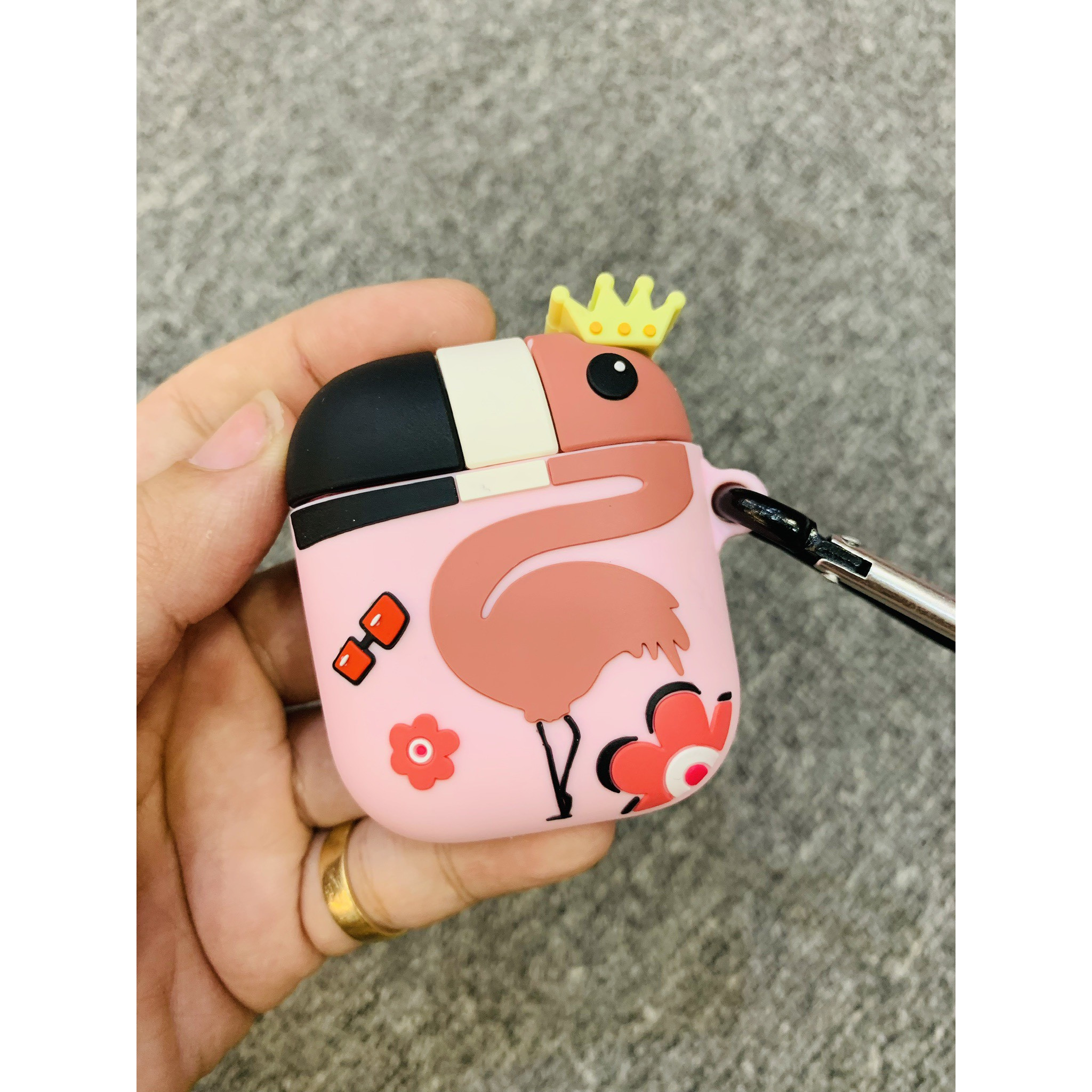 Case Airpods - Ốp bảo vệ dành cho Airpods 1/2 Silicon - 3D HỌA TIẾT NỔI