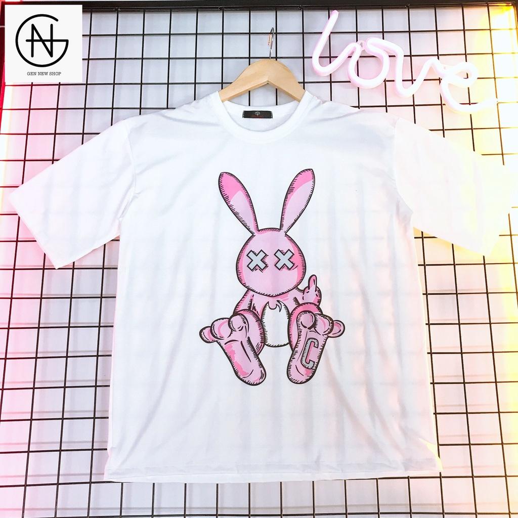 Áo Thun Tay Lỡ In Nhiệt BADRABBIT form Unisex nam nữ phong cách Ulzzang - A Tho 01