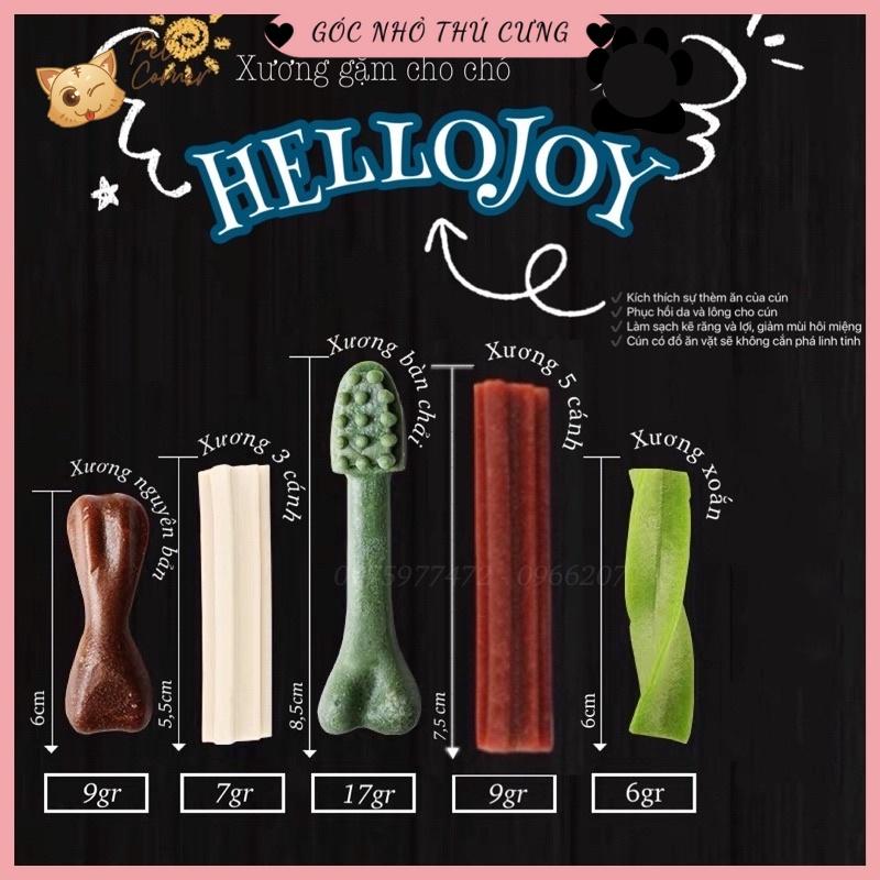 Xương gặm làm sạch răng cho chó Hello Joy gói 800gr