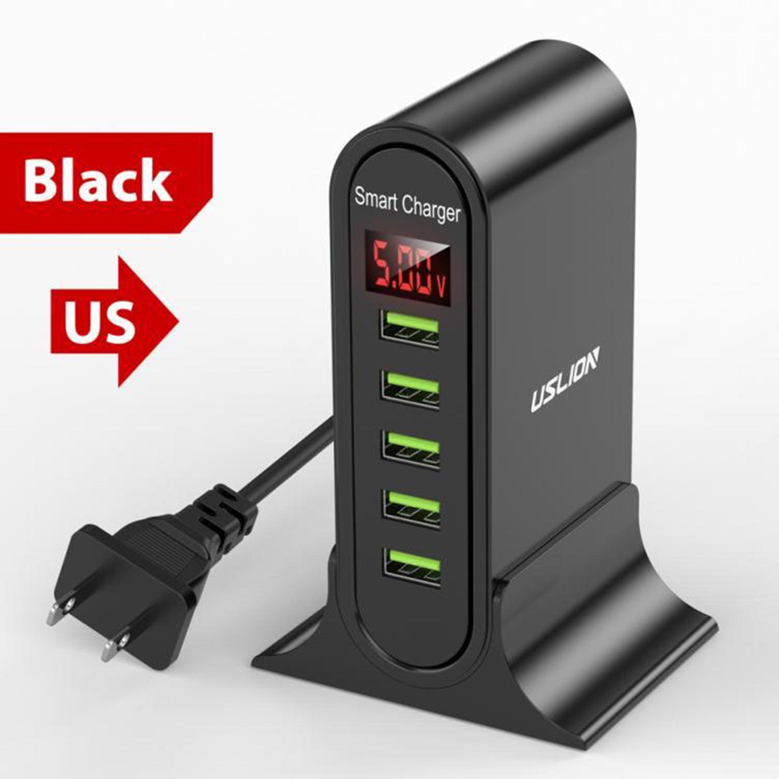 5 Port Universal USB Charging Station for  Wall Home Tablet Working