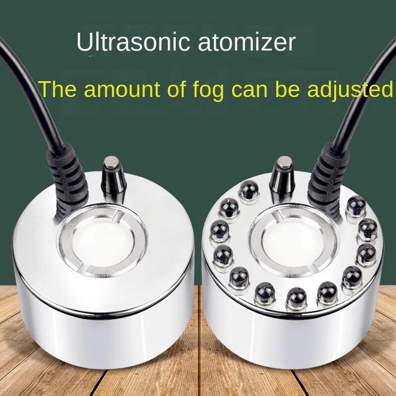 Máy Phun Sương Siêu Âm Đèn Led Trang Trí Tiểu Cảnh Ultrasonic Atomizer Fog - Riki Shop