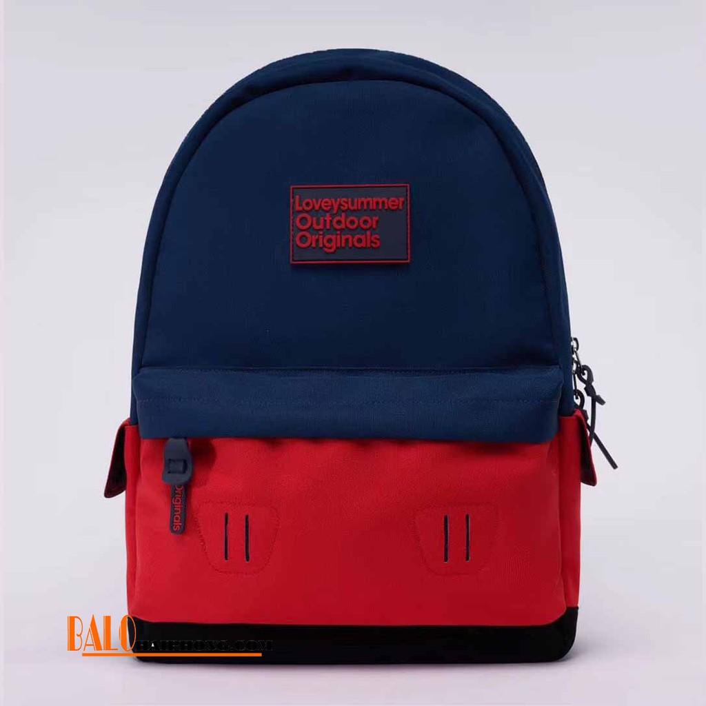 Balo Thời Trang Balo Nữ Cao Cấp cho Học Sinh-Sinh Viên LS100 Loveysummer Màu Xanh Đỏ