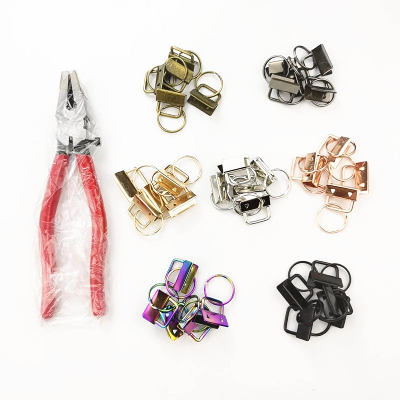 Key Fob Hardware with Split  for Keychain- Pliers