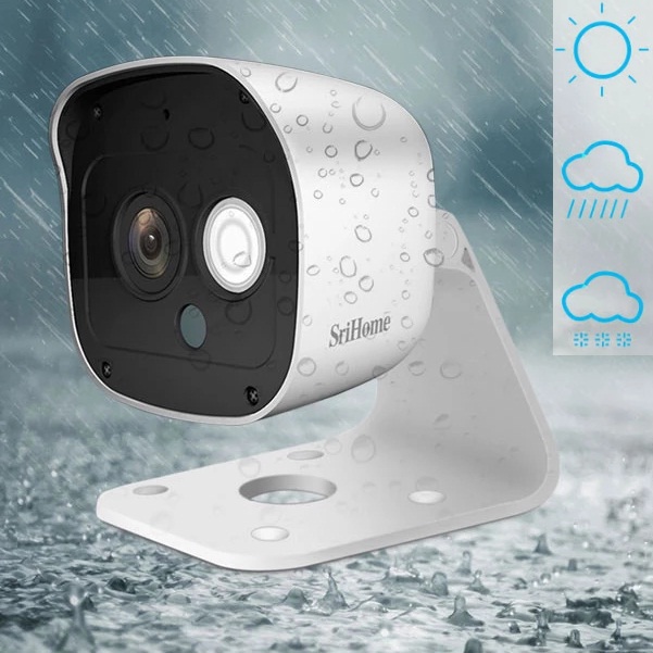 Camera IP Ngoài trời Srihome SH029 3.0Mpx chống nước – xem nhiều khung hình trên điện thoại - Hàng chính hãng