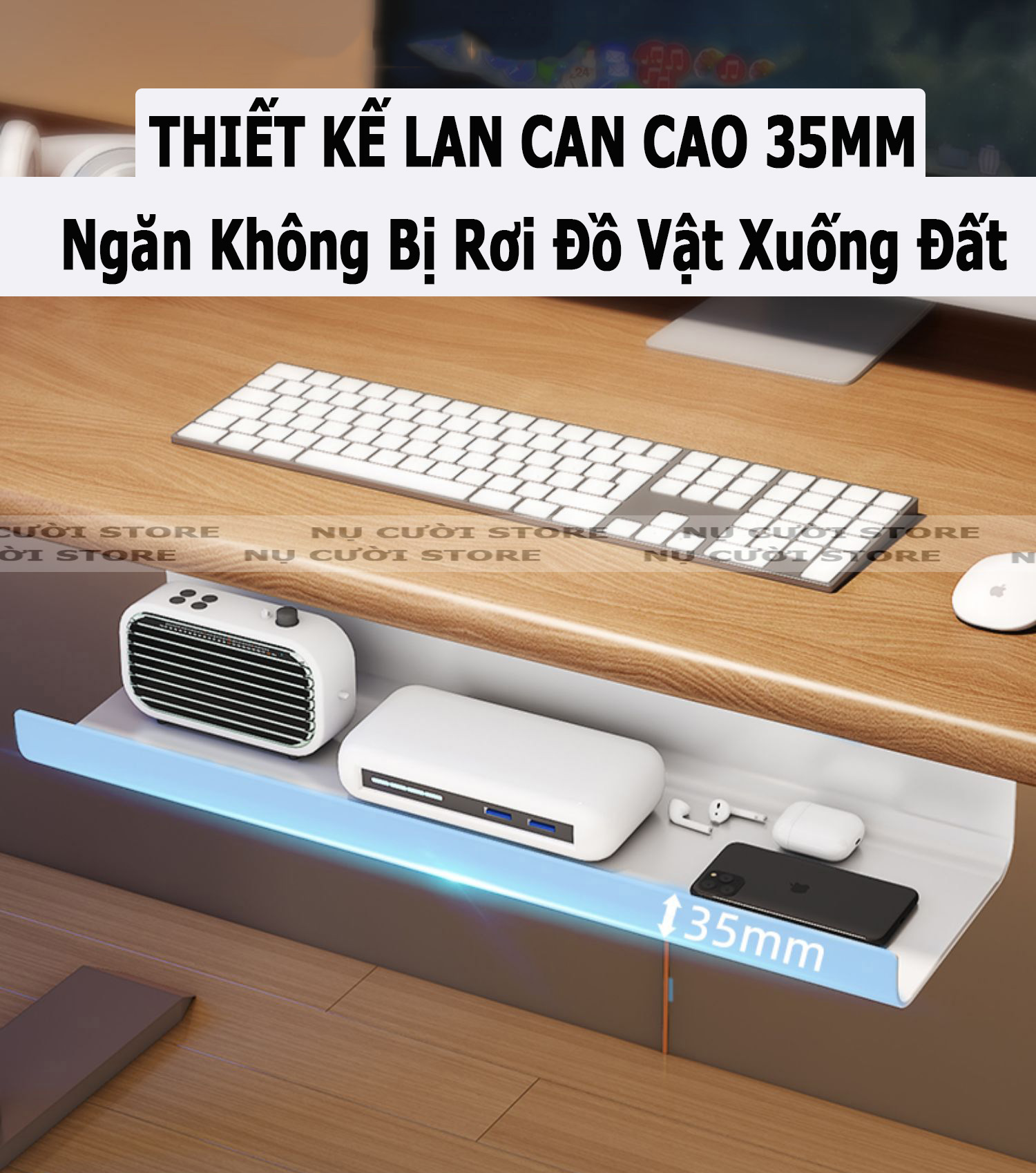 Giá Treo Ổ Cắm Điện; Kẹp Đỡ Dây Điện Gọn Gàng; Kệ Để Ổ Điện Dưới Bàn Làm Việc; Khay Đi Dây Kẹp Bàn