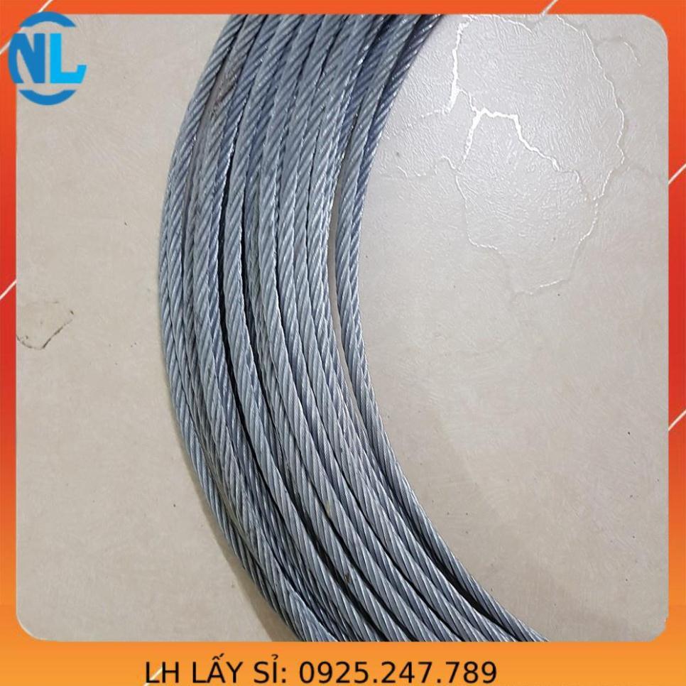 Dây cáp thép mạ 6mm tính theo như hình capthepgiasi