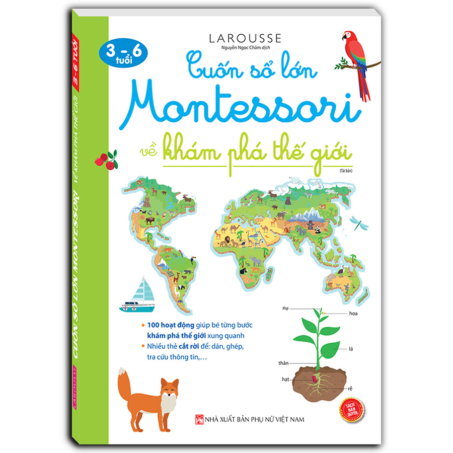 Cuốn Sổ Lớn Montessori Về Khám Phá Thế Giới (Bìa Mềm) - Tái Bản (Sách Bản Quyền)