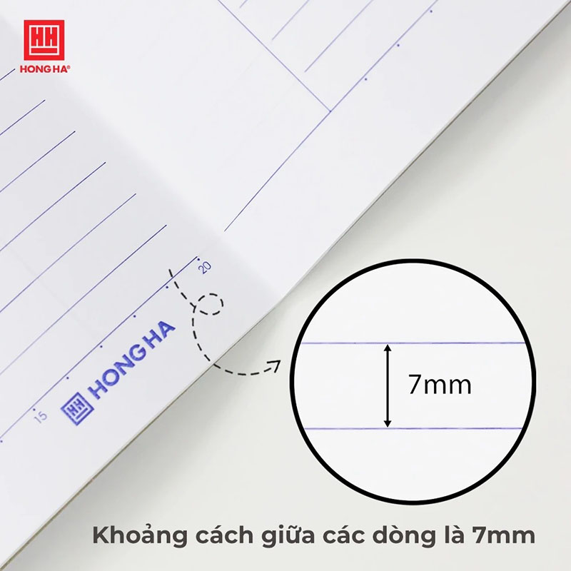 Vở kẻ ngang Hồng Hà 120 trang - Gáy vuông ép keo - GenZ 1100 định lượng 58 gm2 (Giấy mỏng) độ sáng 90-92 ISO, Khổ vở 180 x 252 mm (Giao bìa ngẫu nhiên)