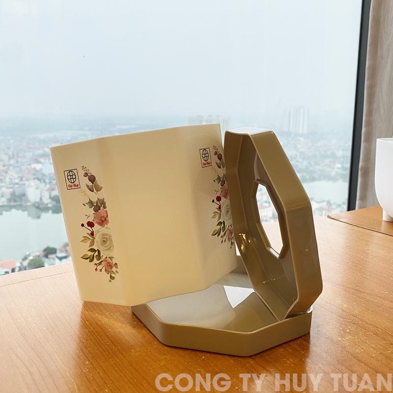 Hộp đựng khăn giấy bát giác chính hãng Việt Nhật 2731 (HBG02)