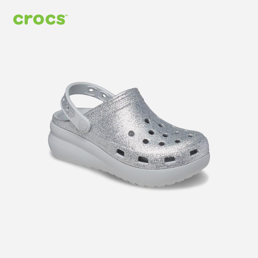 Giày lười trẻ em Crocs FW Classic Clog Kid Cutie Glitter Shimmer - 207834-0ZS