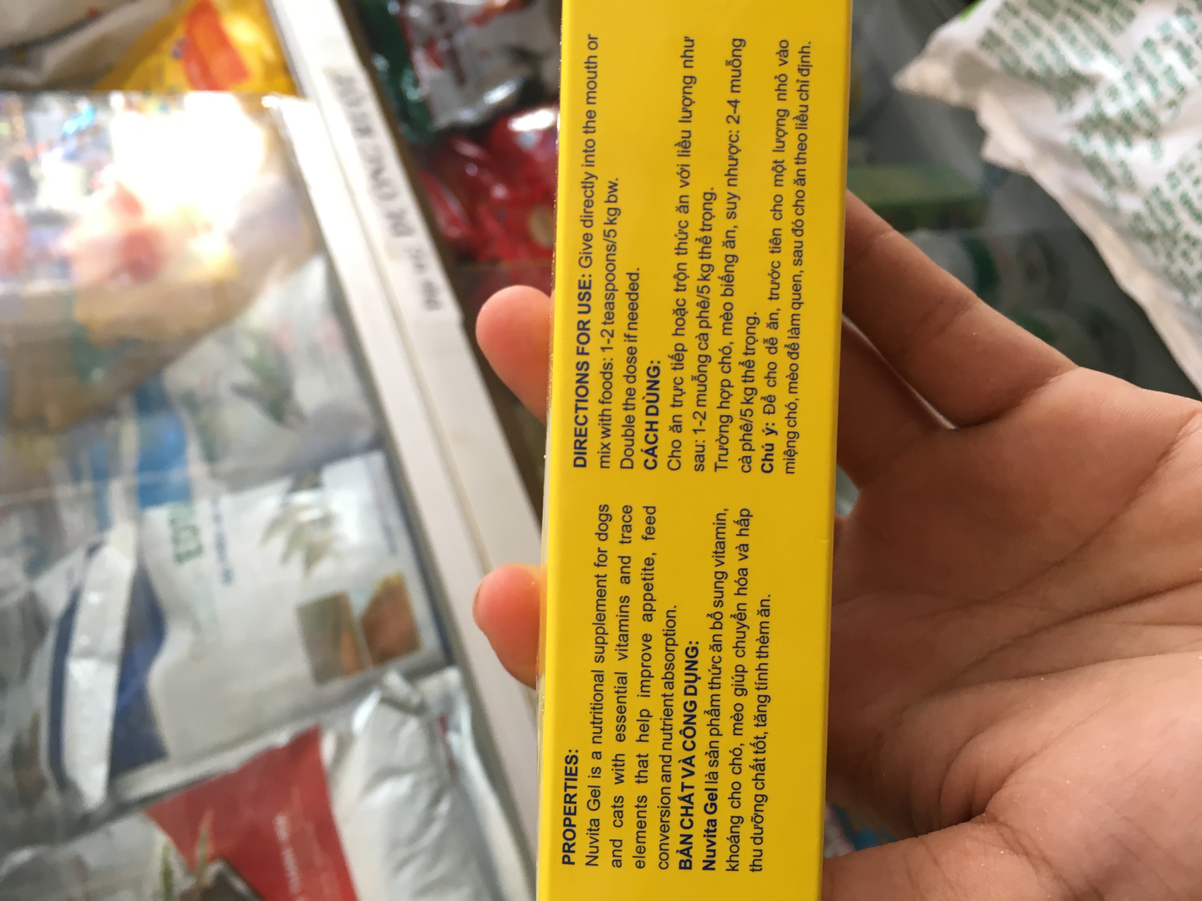 Nuvita gel thực phẩm cho chó nèo ăn cung cấp khoáng