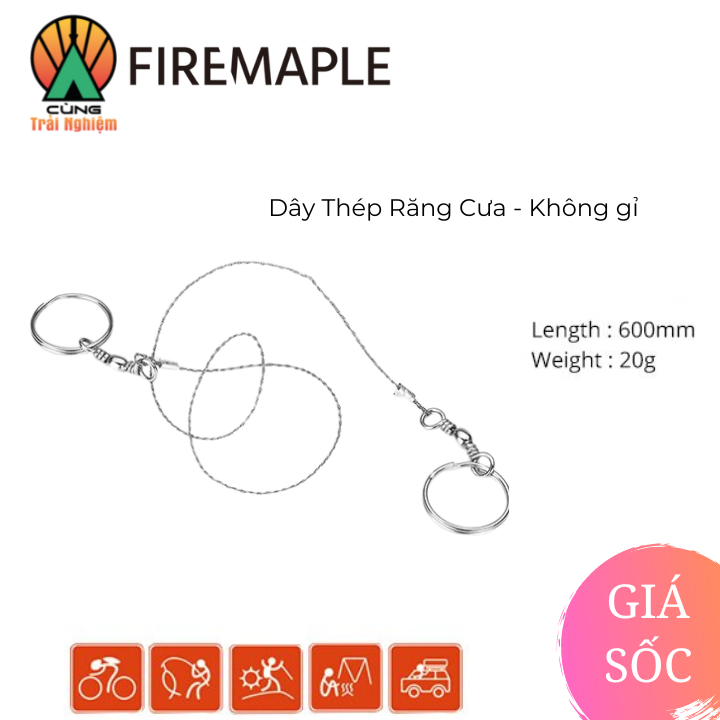 [CHÍNH HÃNG] Dây Thép Răng Cưa Sinh Tồn Chuyên Dụng Dã Ngoại Fire-Maple Hoạt Động Ngoài Trời FMP-25P Fret Saw