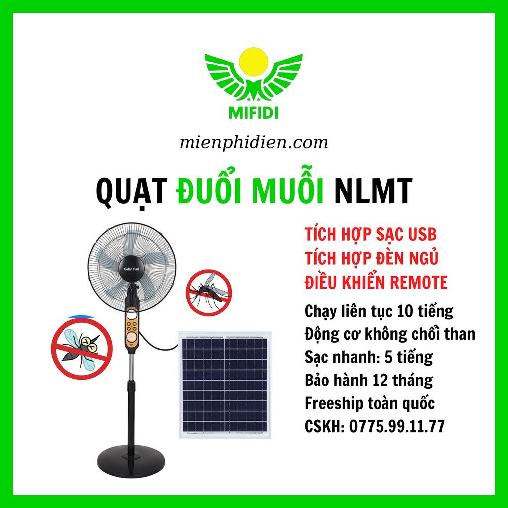 Quạt Năng Lượng Mặt Trời, Quạt Tích điện Mới nhất 2022 Có Đèn Đuổi Muỗi, Đèn Ngủ, Mạnh Mẽ 4 cấp độ gió, Cúp điện vẫn Mát