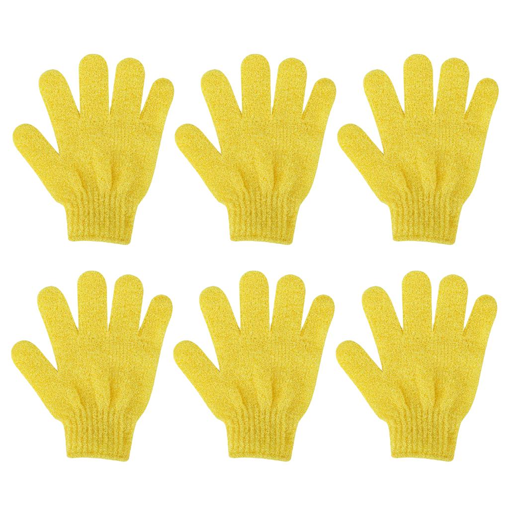 6 Miếng Tẩy Tế Bào Chết Toàn Thân Găng Tay Tắm Bath Massage Spa Mitts