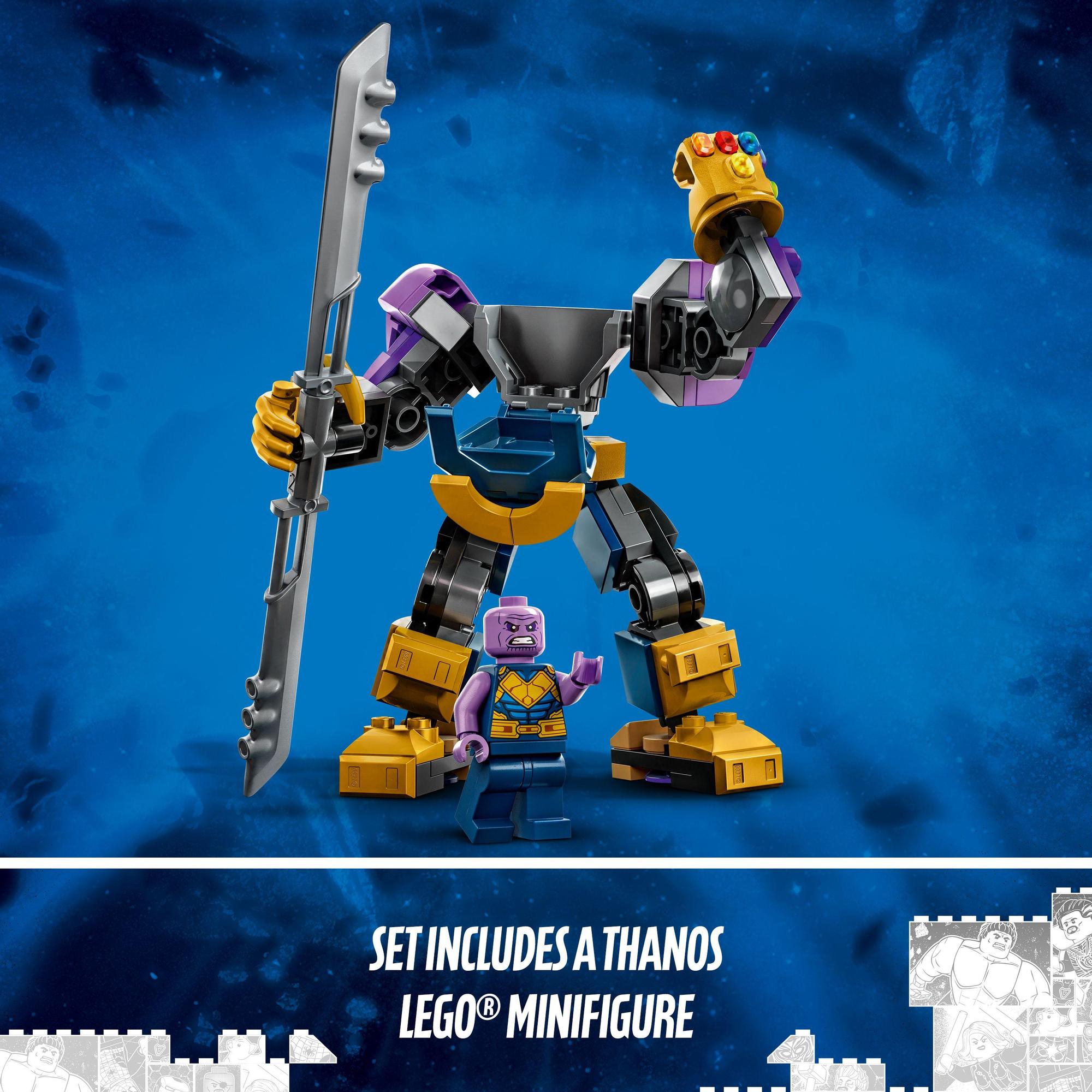 LEGO Superheores 76242 Chiến Giáp Thanos (113 Chi Tiết)