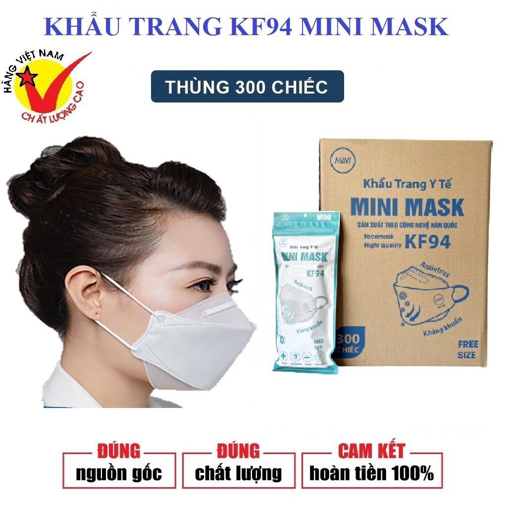 100 KHẨU TRANG NGƯỜI LỚN 4D KF 94 MINI MASK HÀNG XUẤT KHẨU