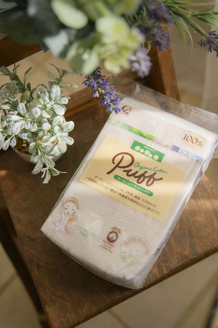 Bông Tẩy Trang Organic Cao Cấp Labo Organic Cotton Puff 200 Pieces (200 Miếng/ Gói)