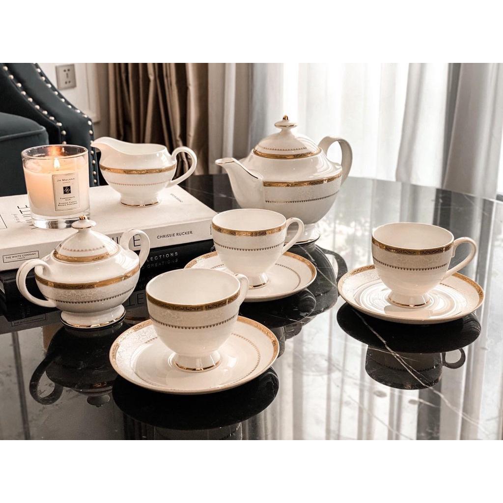 Bộ Ấm Chén Uống Trà Imperial, Được Trạm Khắc Tinh Xảo, Nhập Đức