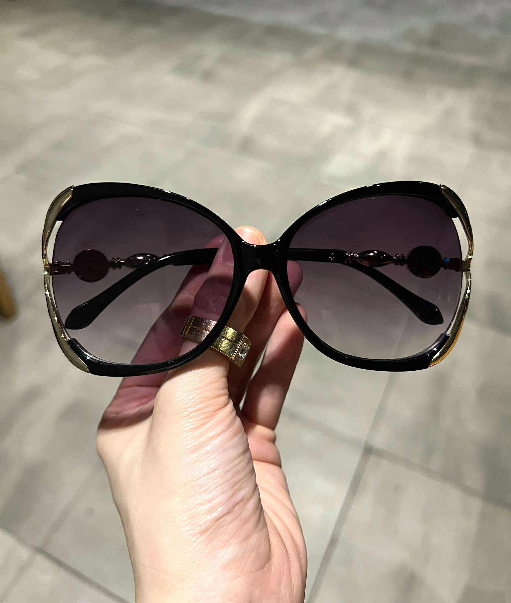 (Hàng cao cấp) Kính râm thời trang chống nắng cho nữ Mắt kính chống chói chống lóa UV