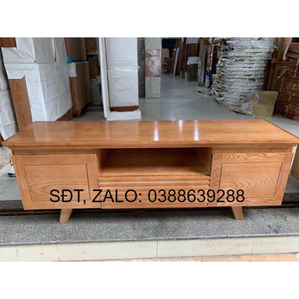 Kệ tivi gỗ sồi kiểu Nhật giá thật