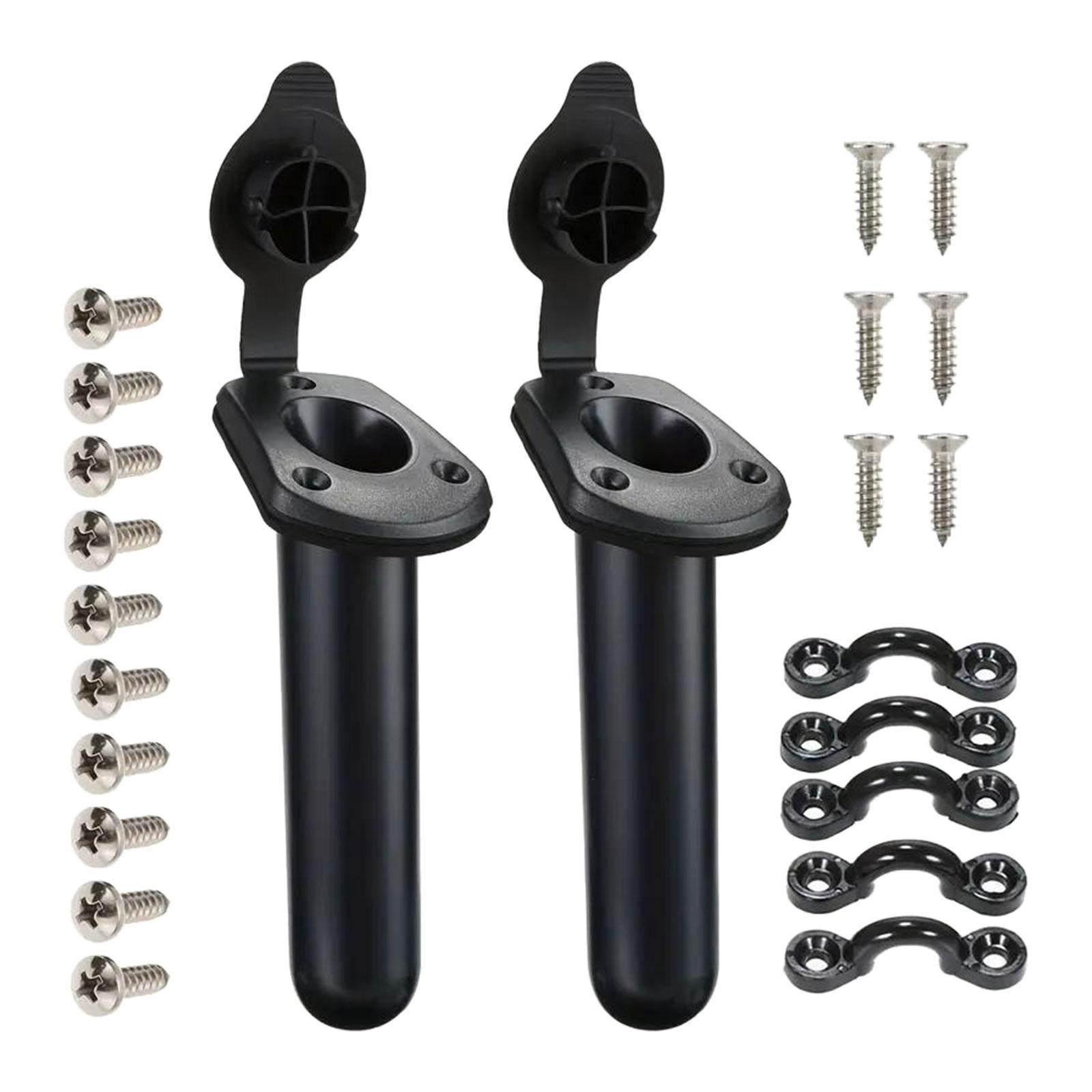 Kayak Fishing Rod Holder Fishing Boat Rod Holders and Cap Cover Professional Durable Fishing Tackle Accessory Tool for Canoe