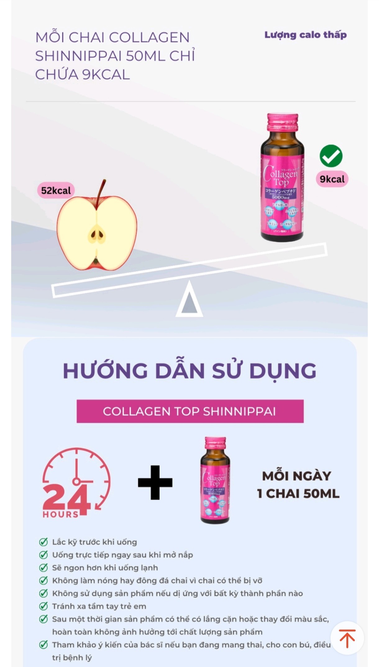 Collagen Top, Hyaluron Top, Placenta Top Nước uống bảo vệ sắc đẹp & sức khỏe (10 chai x 50ml) Nhật Bản