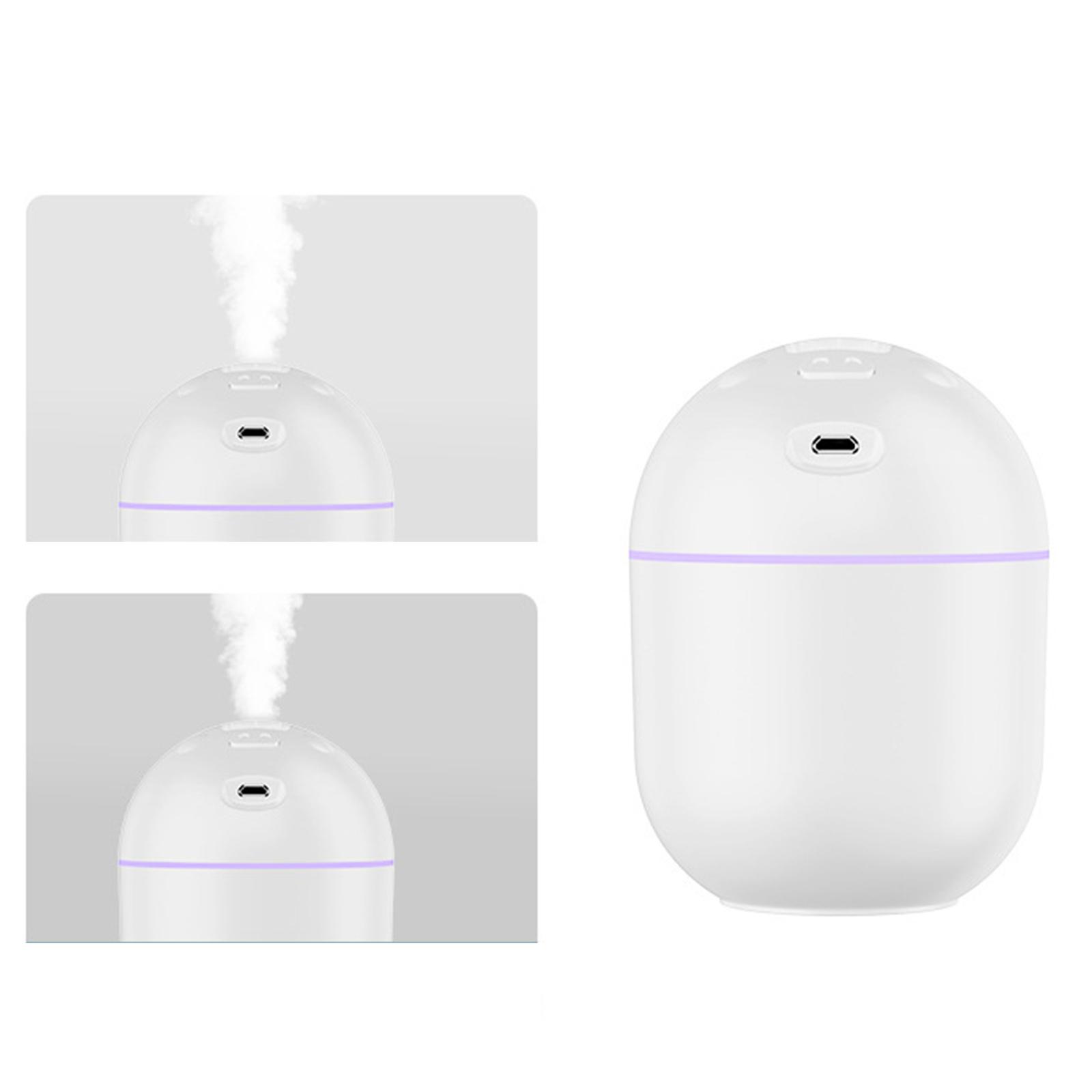 Portable Mini Humidifier, 250ml Mist Humidifier, USB Personal Desktop Humidifier for Bedroom Home Baby Room Car Office, Ultra-Quiet, Auto Shut-Off